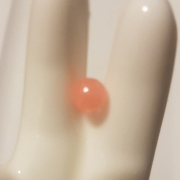 👅 2 Grapefruit Glow Tongue Rings - Picture 3 of 7